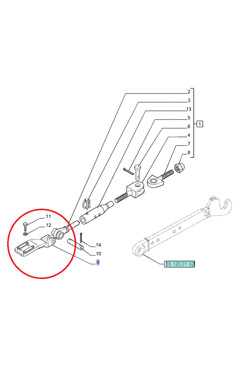 Кронштейн стабилизатора поперечной устойчивости NEW HOLLAND CASE CNH 84517772-47127308