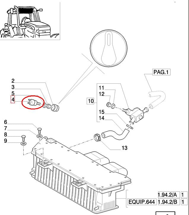 РЕГУЛЯТОР ПОТЕНЦИОНЕРА ВЕТРОВОГО СТЕКЛА NEW HOLLAND CASE 83907434-D5NN15122A