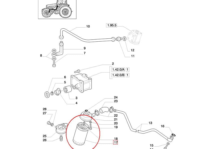 ГИДРАВЛИЧЕСКИЙ ФИЛЬТР NEW HOLLAND 47124379 - 1930986 - 84399618