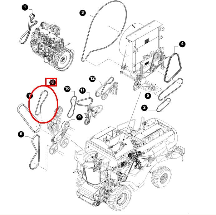 ПАССАЖИРСКИЙ СЕПАРАТОР NEW HOLLAND CASE 84073933