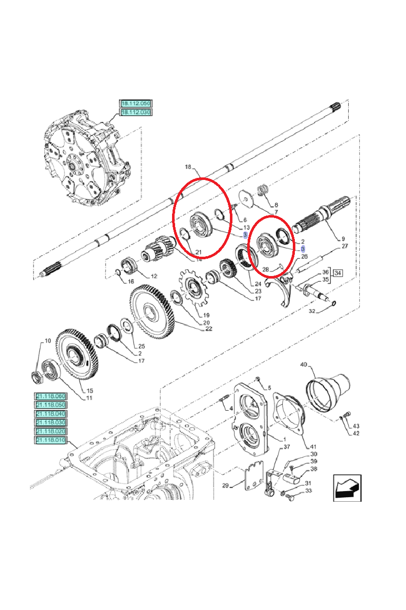 Подшипник ролика New Holland CNH 5168238