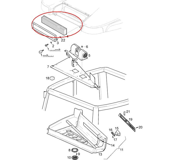ФИЛЬТР ДЛЯ КАБИНЫ NEW HOLLAND CASE 47108773 - 1-34-684-036