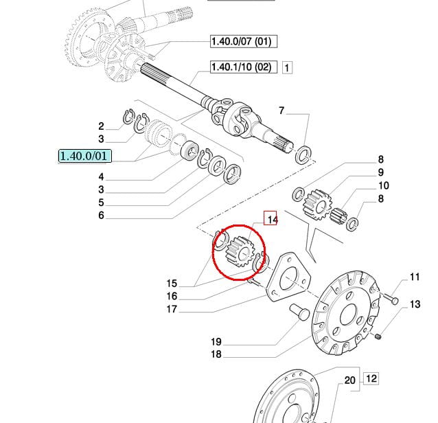 ЦЕНТРАЛЬНЫЙ ДИСК В КОРПУСЕ NEW HOLLAND 5145501