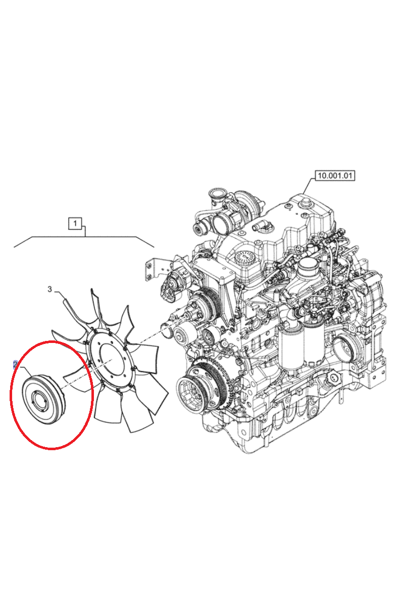 Вискозно-вискозная муфта NEW HOLLAND CNH 87516756