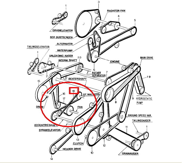 РЕМЕНЬ ДЛЯ ВЕЛОСИПЕДА TC56 NEW HOLLAND 80431784-431784