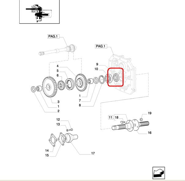 Герметизатор вала отбора мощности NEW HOLLAND CASE 5119203