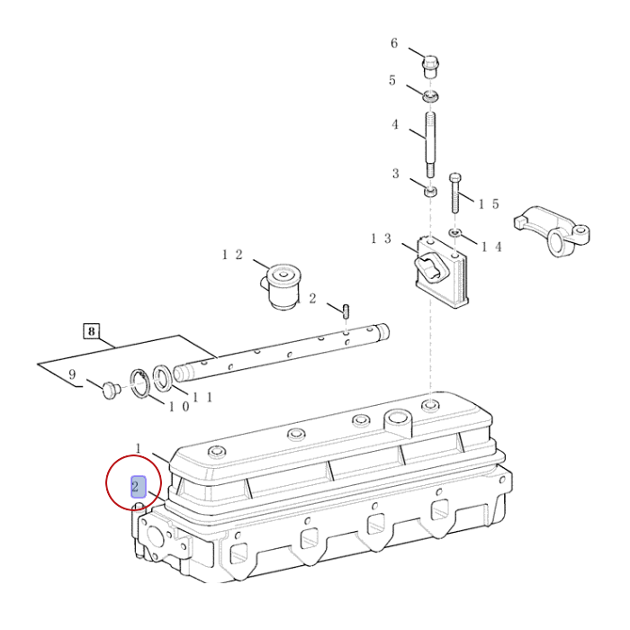 Прокладка крышки корпуса New Holland 500301351