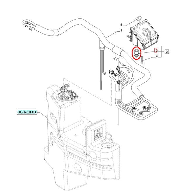 ТОПЛИВНЫЙ ФИЛЬТР (ADBLUE) В КОРПУСЕ NEW HOLLAND STEYR 84254852
