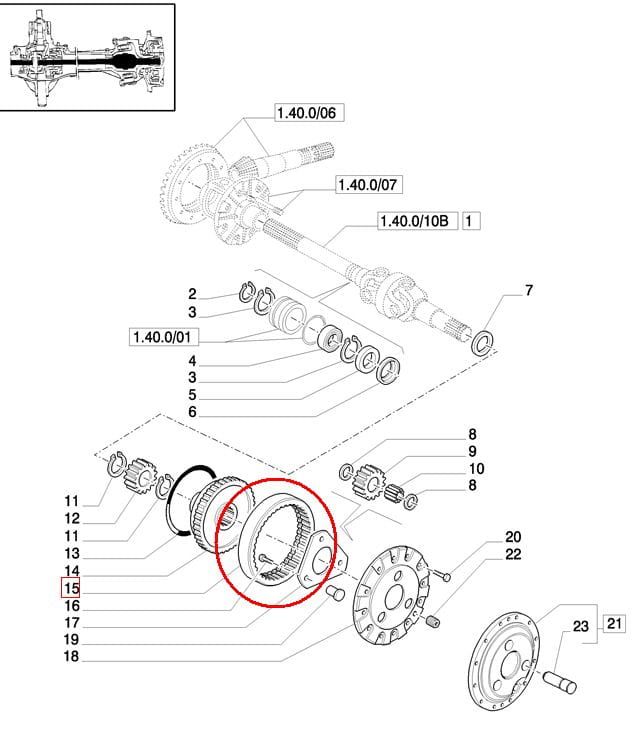 ЗУБЧАТОЕ КОЛЬЦО ПЛАНЕТАРНЫХ КОЛЕС CASE NEW HOLLAND 5191770
