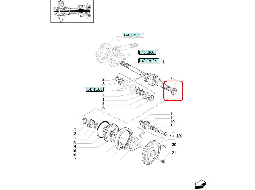 Сальник для полуосей NEW HOLLAND CASE 5177709 - 5184117 - 5184118 - 5133799