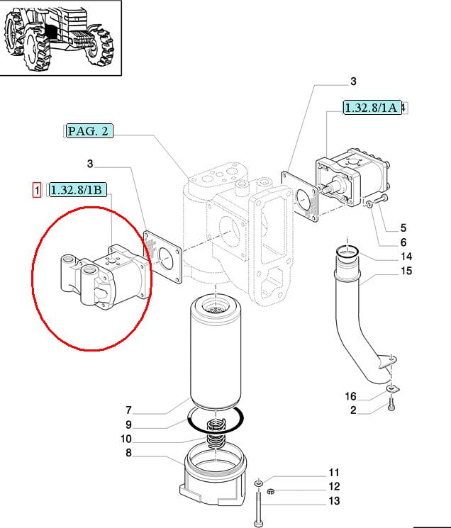 Насос рулевого управления NEW HOLLAND CASE 5162569 - 5167397 - 5180277
