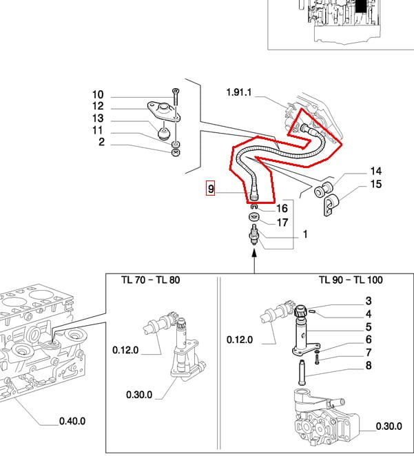 МОТОЧАСОВОЙ КАБЕЛЬ В КОРПУСЕ NEW HOLLAND CASE 5178454
