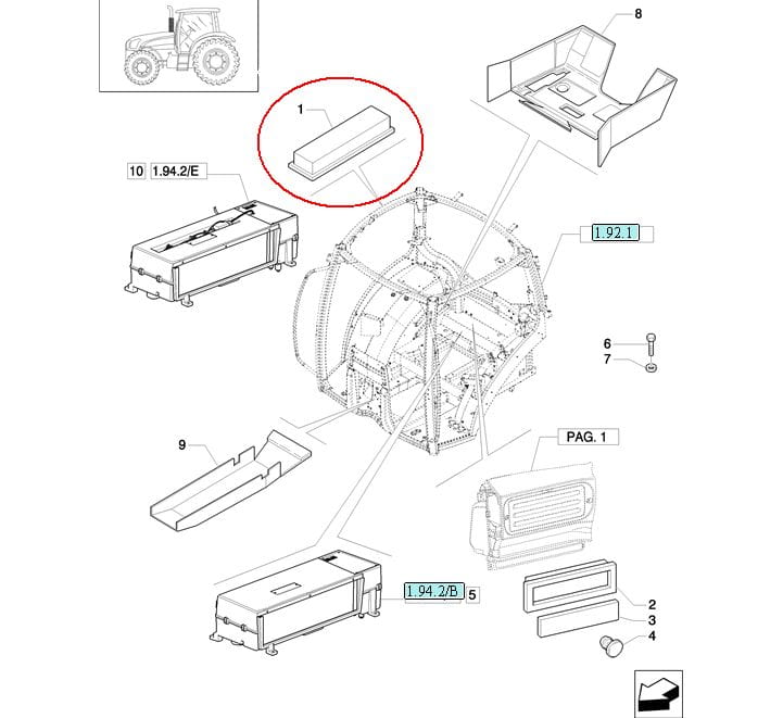 ФИЛЬТР КАБИНЫ NEW HOLLAND CASE STEYR 87726675-82022328