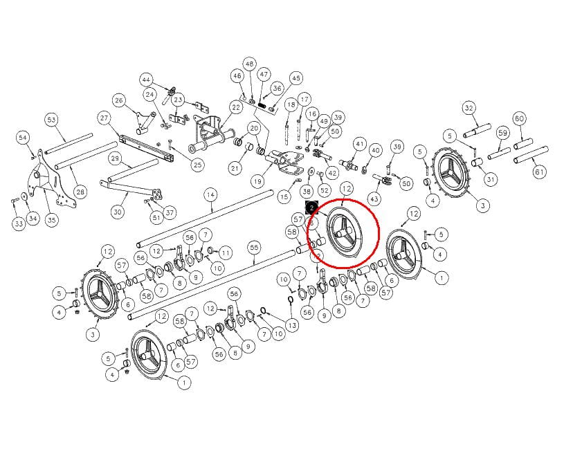 КОЛЕСО УПАКОВЩИКА 480 ММ KVERNELAND KK077820-KK07782188